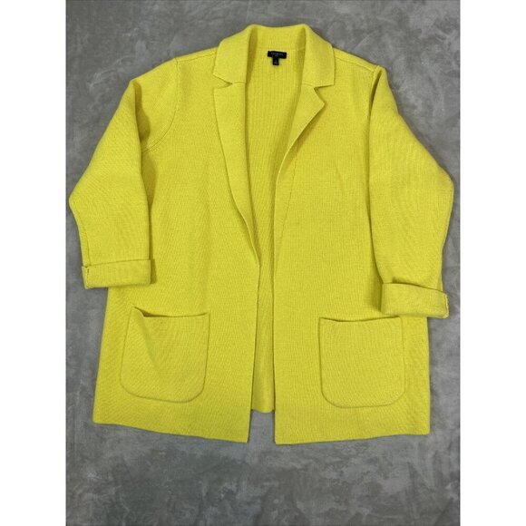 Women’s Talbots Cardigan Sweater Yellow Wool Blend Plus Size X - Picture 1 of 11